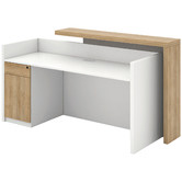 Innova Studio Ziva Reception Desk with Cabinet