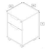 Innova Studio Aftan Wooden Executive Desk