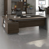 Innova Studio Coffee Oak Clive Executive Desk