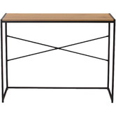 Innova Studio Natural &amp; Black Bradshaw Study Desk