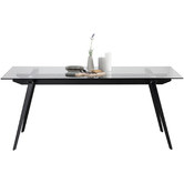 Innova Studio Ariella Glass-Top Dining Table