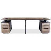 Innova Studio Arto 2 Person Workstation with Cabinets