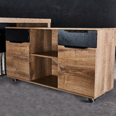 Innova Studio Aftan Wooden Executive Desk