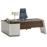 Innova Studio Kamila Executive Desk with Reversible Return