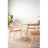 Innova Studio Roden Malaysian Oak Wood Dining Table