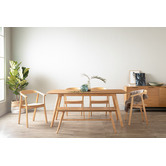 Innova Studio Roden Malaysian Oak Wood Dining Table