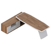Innova Studio Hugo Executive Desk with Return