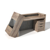 Innova Studio Quade Reception Desk with Panel &amp; Cabinet
