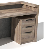 Innova Studio Quade Reception Desk with Panel &amp; Cabinet