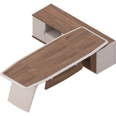 Innova Studio Hugo Executive Desk with Return