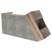 Innova Studio Quade Reception Desk with Panel &amp; Cabinet