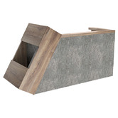 Innova Studio Quade Reception Desk with Panel &amp; Cabinet