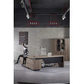 Innova Studio Balder Executive Desk with Return