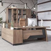 Innova Studio Sutton Executive Desk with Return