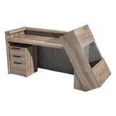 Innova Studio Quade Reception Desk with Panel &amp; Cabinet