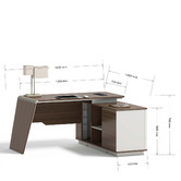 Innova Studio Anders Executive Desk with Reversible Return