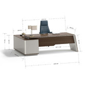 Innova Studio Anders Executive Desk with Reversible Return