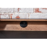 Innova Studio Black Orson Faux Leather Study Desk