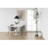 Innova Studio 110cm White Titan Dining Table
