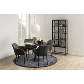 Innova Studio 110cm Black Titan Dining Table
