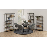 Innova Studio 110cm Black Titan Dining Table