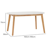 Innova Studio Oscar Extendable Dining Table