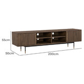 Innova Studio Jestine Acacia Wood Entertainment Unit