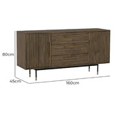 Innova Studio Jestine 3 Door Sideboard