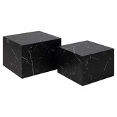Innova Studio 2 Piece Allanah Square Coffee Table Set