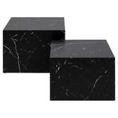 Innova Studio 2 Piece Allanah Square Coffee Table Set