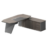 Innova Studio Calliope Executive Desk with Return