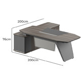 Innova Studio Calliope Executive Desk with Return