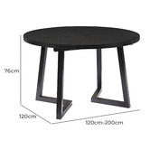 Innova Studio Tanya Extendable Dining Table