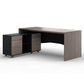 Innova Studio Carlos Executive Desk with Mobile Return