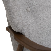 Innova Studio Darell Malaysian Oak Wood Armchair