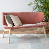 Innova Studio Patrice 2 Seater Malaysian Oak Wood Sofa
