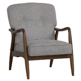 Innova Studio Darell Malaysian Oak Wood Armchair