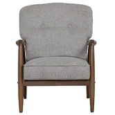 Innova Studio Darell Malaysian Oak Wood Armchair