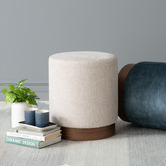 Innova Studio Beige Wesley Ottoman