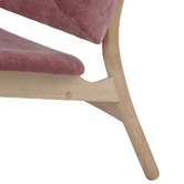 Innova Studio Patrice 2 Seater Malaysian Oak Wood Sofa