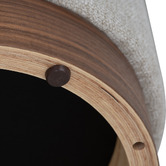 Innova Studio Beige Wesley Ottoman