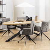 Innova Studio Luka Swivel Dining Chair