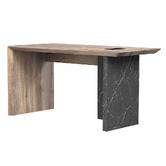 Innova Studio Lester Reversible Executive Desk with Mobile Pedestal