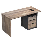 Innova Studio Lester Reversible Executive Desk with Mobile Pedestal