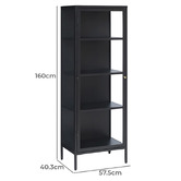 Innova Studio Dexter Single Door Display Cabinet