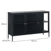 Innova Studio Dexter 3 Door Display Cabinet