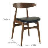 Innova Studio Mccoy Faux Leather Dining Chair