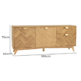 Innova Studio Lance 3 Door 1 Drawer Sideboard
