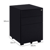 Innova Studio Marx 3 Drawer Mobile Pedestal