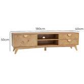 Innova Studio Lance 2 Drawer Entertainment Unit